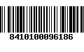 Código de Barras 8410100096186