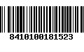 Código de Barras 8410100181523