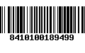 Código de Barras 8410100189499