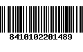 Código de Barras 8410102201489