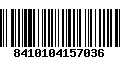 Código de Barras 8410104157036