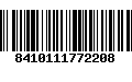 Código de Barras 8410111772208