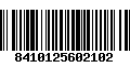 Código de Barras 8410125602102