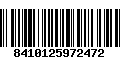 Código de Barras 8410125972472