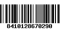 Código de Barras 8410128670290