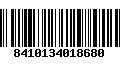 Código de Barras 8410134018680