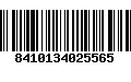 Código de Barras 8410134025565