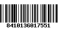 Código de Barras 8410136017551