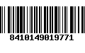 Código de Barras 8410149019771