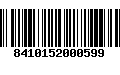 Código de Barras 8410152000599