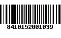 Código de Barras 8410152001039