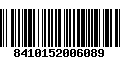 Código de Barras 8410152006089