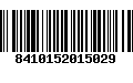 Código de Barras 8410152015029