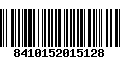 Código de Barras 8410152015128