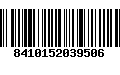 Código de Barras 8410152039506