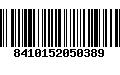 Código de Barras 8410152050389