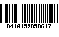 Código de Barras 8410152050617