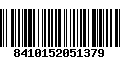 Código de Barras 8410152051379