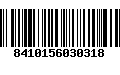 Código de Barras 8410156030318