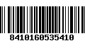 Código de Barras 8410160535410