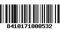 Código de Barras 8410171000532