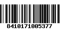 Código de Barras 8410171005377