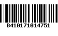 Código de Barras 8410171014751