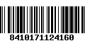 Código de Barras 8410171124160