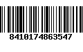 Código de Barras 8410174863547