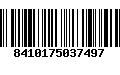 Código de Barras 8410175037497