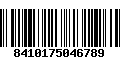 Código de Barras 8410175046789