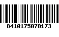 Código de Barras 8410175070173