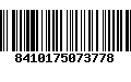 Código de Barras 8410175073778