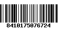 Código de Barras 8410175076724