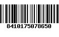 Código de Barras 8410175078650