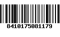 Código de Barras 8410175081179