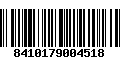 Código de Barras 8410179004518