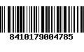 Código de Barras 8410179004785