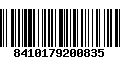 Código de Barras 8410179200835