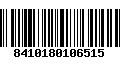 Código de Barras 8410180106515