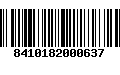 Código de Barras 8410182000637