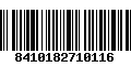 Código de Barras 8410182710116