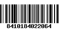 Código de Barras 8410184022064