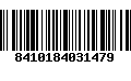 Código de Barras 8410184031479