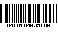 Código de Barras 8410184035880