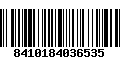 Código de Barras 8410184036535