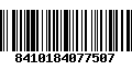 Código de Barras 8410184077507