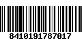 Código de Barras 8410191787017