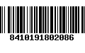 Código de Barras 8410191802086