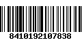 Código de Barras 8410192107838